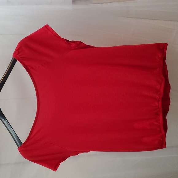 Red Short Sleeve Top - Picture 3 of 6